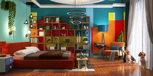 Geometric Bedroom🧡