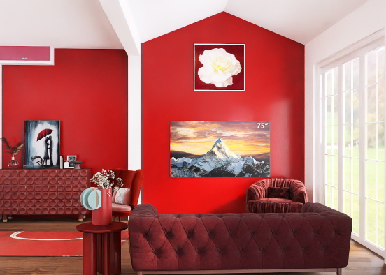 Velvet living room ✨️  Design Rendering