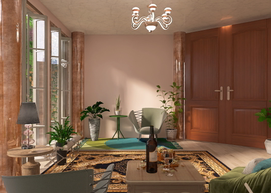 The Sun Room @ The Bottom Of The Stairs Design Rendering
