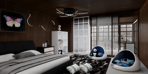 black bedroom