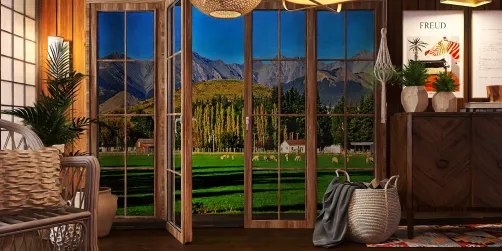 COUNTRY-STYLE INTERIOR 