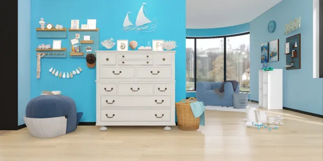 Blue/ocean room