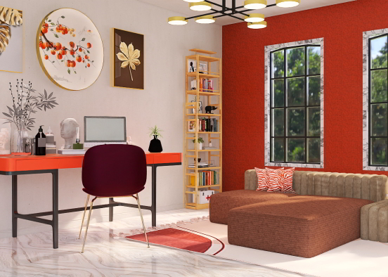 Home Study/ Office Design Rendering