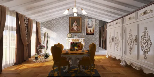 Country side French dining room 
