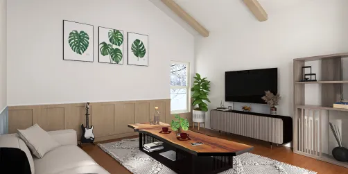 Cozy natural living room