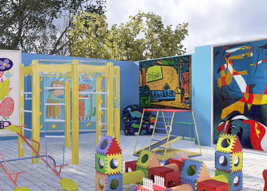 Children's Grafitti Park Design Rendering