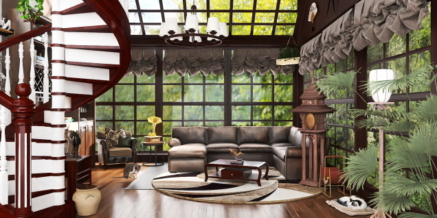 Elegant chocolate livingroom 🍫