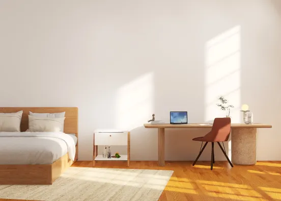 nice and cute bedroom Design Rendering