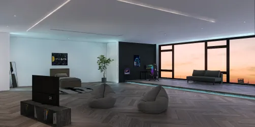 Cool bedroom and gaming room