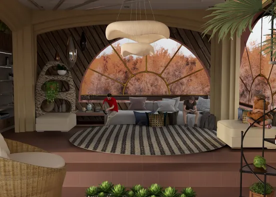 # slightly imperfect living area Renderização de Design