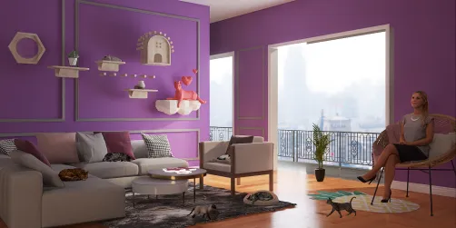 Cat living room