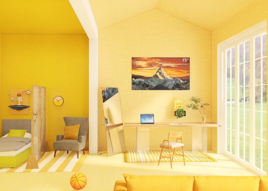 Yellow room
 Design Rendering