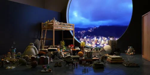 Messy room (totally not what my room looks like rn