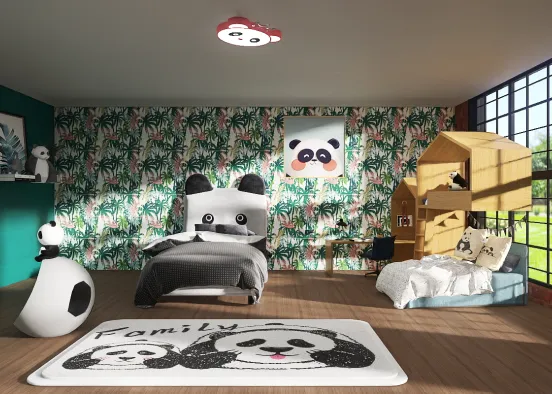 La chambre panda 🐼 Design Rendering