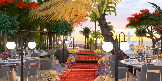 Luxury beachfront resort