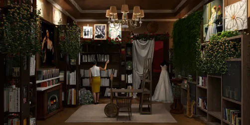 Office, office and exporter of books by old style