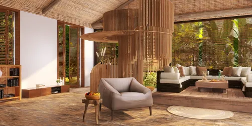 Tropical living room