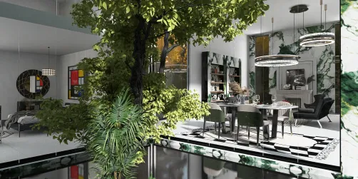 Modern in countryside 3D