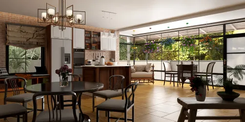 Kitchen with breakfast nook 