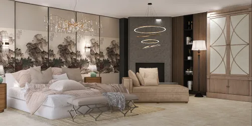 Fire place bedroom