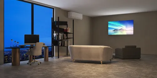 Sala de trabajo y tele