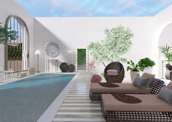 Roman bath and relax Design Rendering