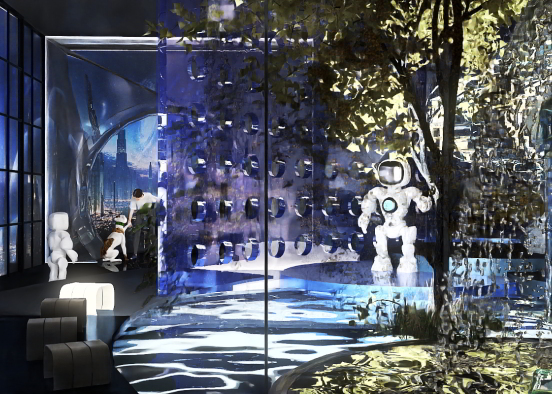 futuro...la natura in un ologramma.... Design Rendering