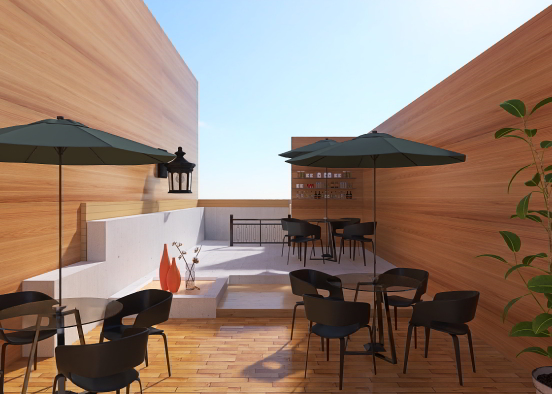 The upstairs of a restaurant🌟 Design Rendering