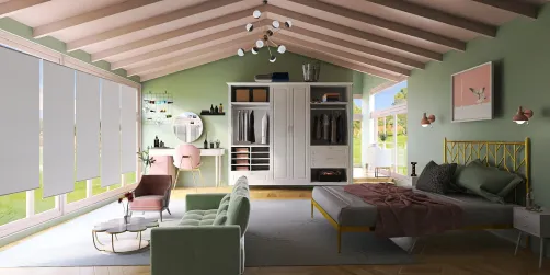 Attic Bedroom💗💚💚🫶