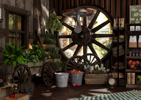 # Vintage pantry  Renderização de Design