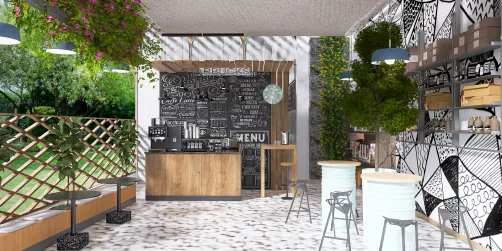 pop up garden cafe