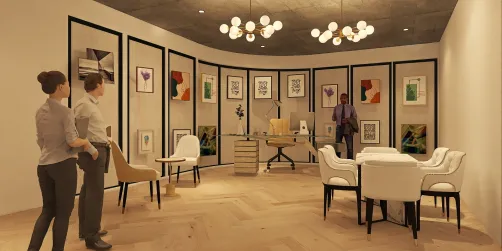 Graphic design office 