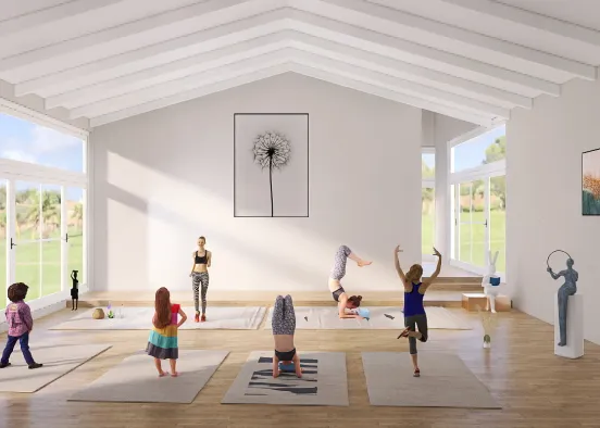 sala de yoga Design Rendering