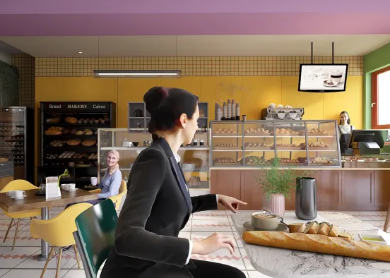 # San Francisco coffee and bakery  Renderização de Design