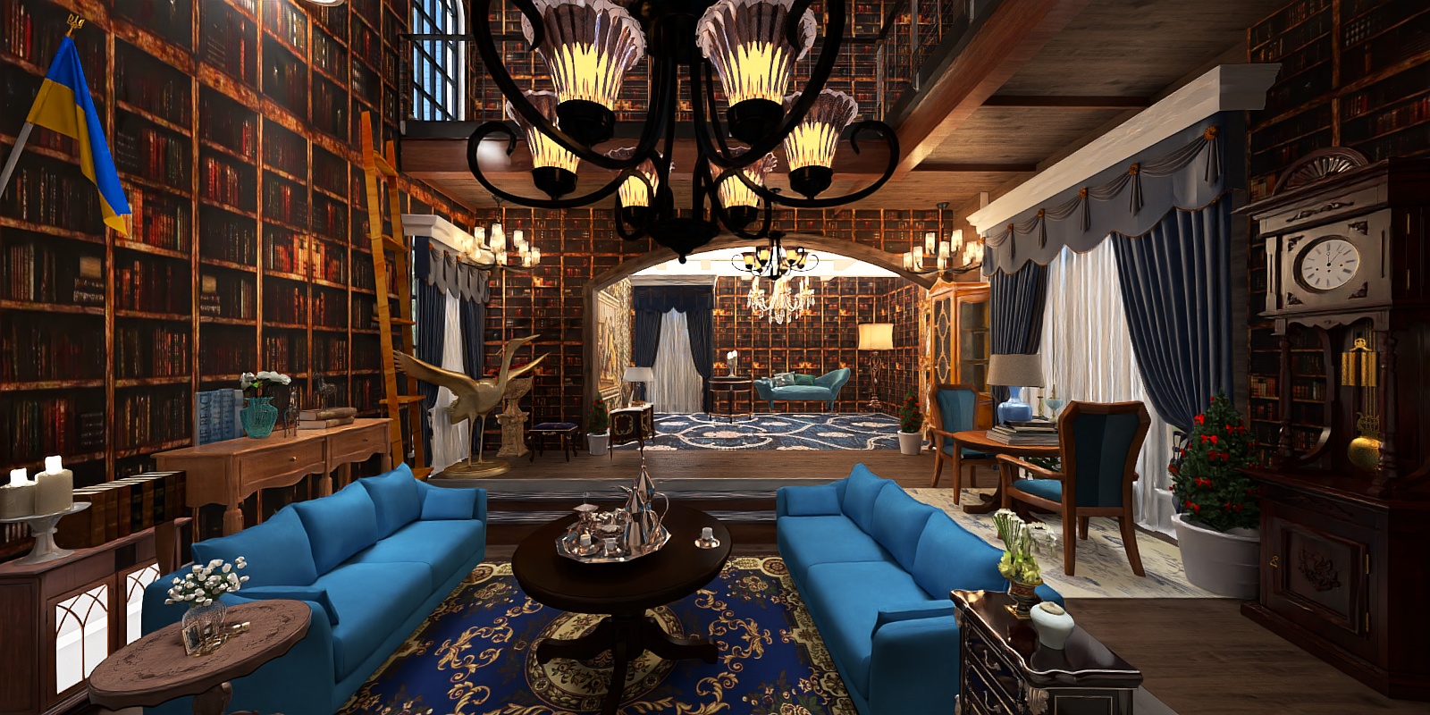 BLUE
Ravenclaw Common Room - an interpretation 
