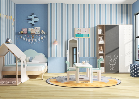 kids room that makes our mom happy Design Rendering