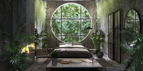 Interior in Eco-Brutalism🌿