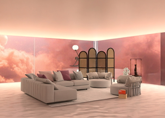 Sofas and Tub Design Rendering
