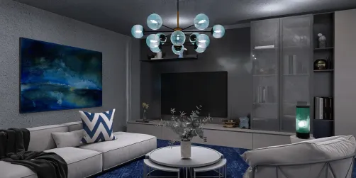 Blue Living Room 