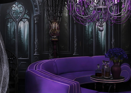 black...purple...💜🖤💜🖤FOR KAREN  Design Rendering