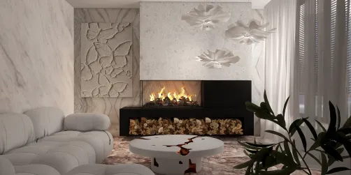 Living room with Fireplace 
