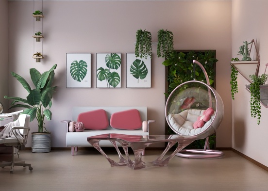 Pink and green Design Rendering