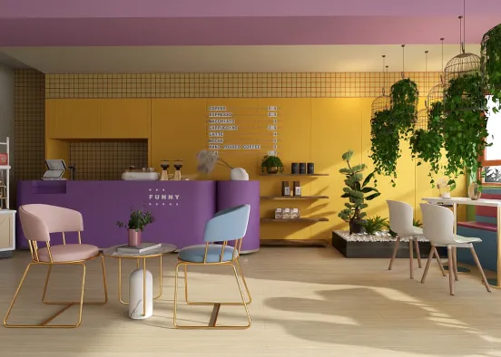 #   Cafe de sol Renderização de Design