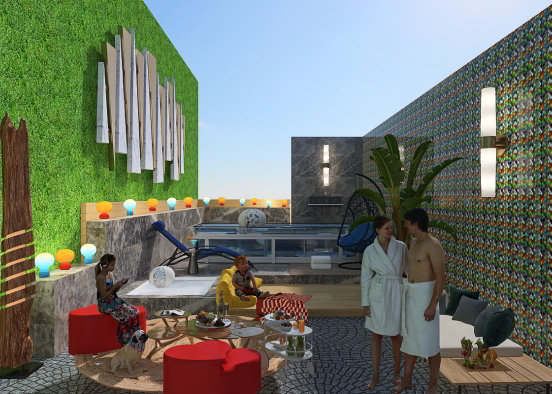 Luxury Apartment's Terrace  💎✨💎✨ Design Rendering
