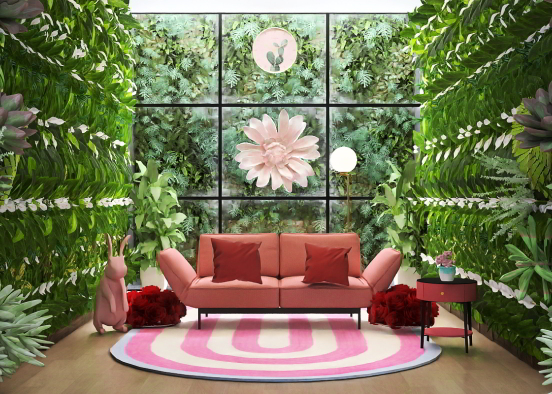 Plant Room(Pink+Green) 🌱(🩷+💚) Design Rendering