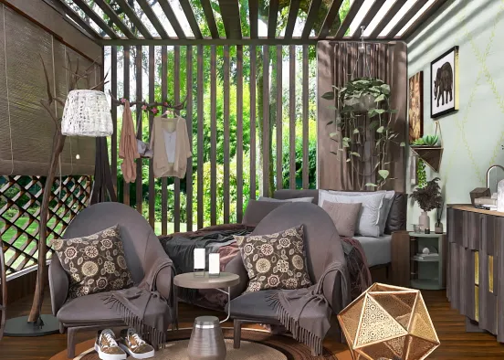 # ChocolateJungleBedroom Renderização de Design