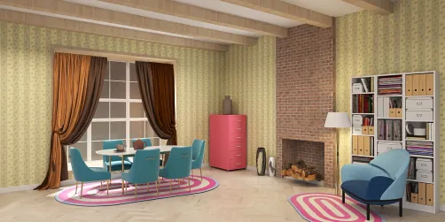 вечер у камина, ужин у окна