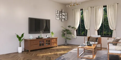 Small living room for a small family.