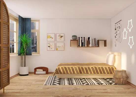 Bedroom in brown color!🥯 Design Rendering