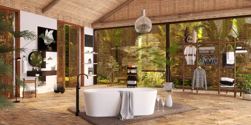 Tropical bathroom